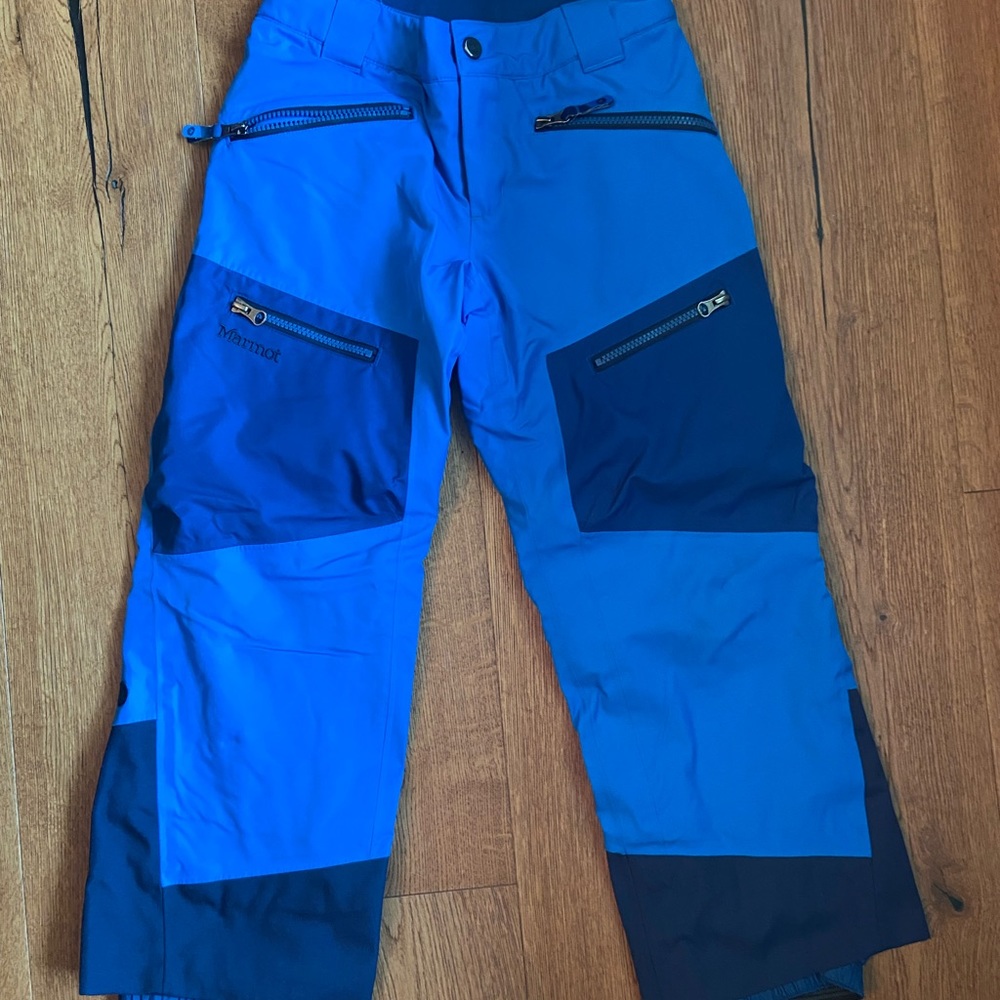 Marmot Kids Ski Pants Medium Blue
